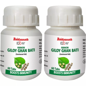 Baidyanath Ayurved Giloy Ghan Bati (Guduchi) (60tab, Pack of 2)
