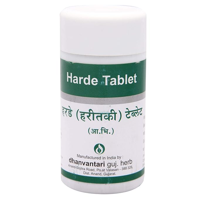 Herbal Harde Haritaki Tablet, dhanvantri
