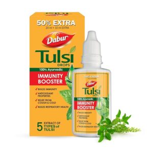 Dabur Tulsi Drops  Concentrated Extract Of 5 Rare Tulsi (20Ml +10Ml Free)